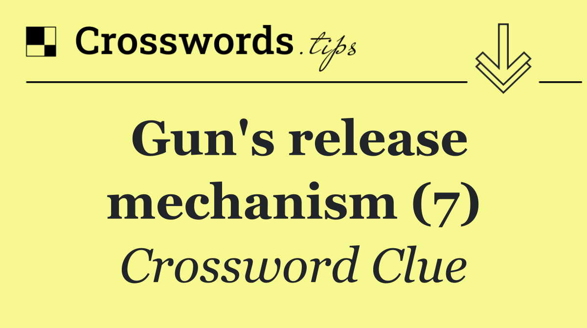 Gun's release mechanism (7)