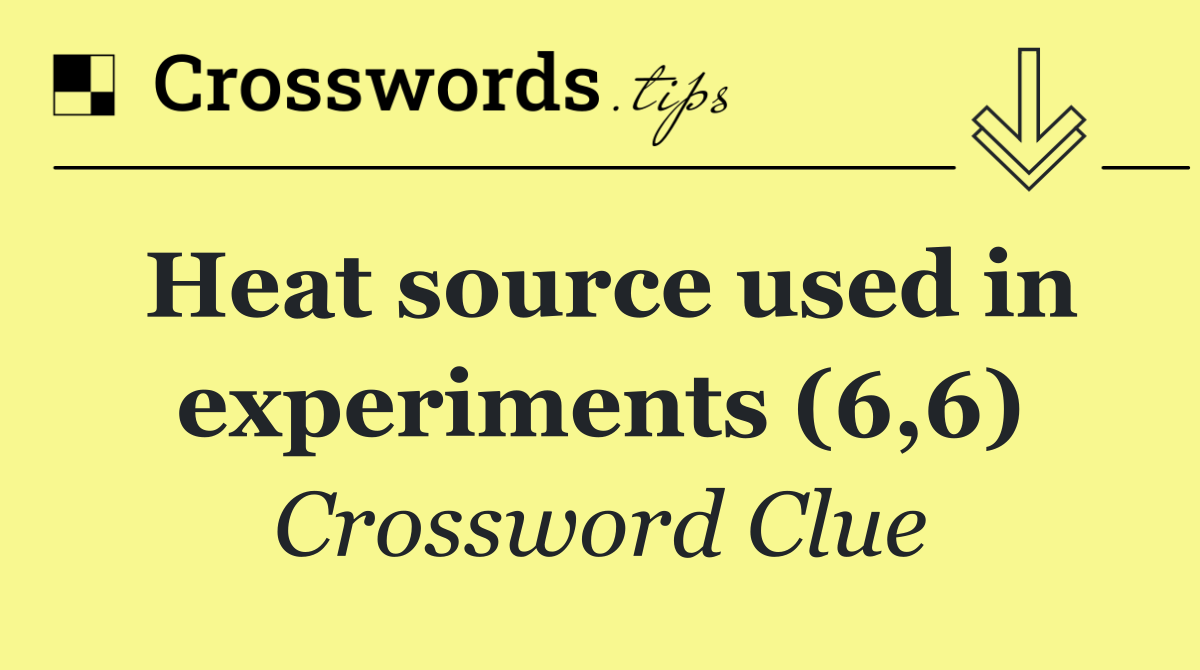 Heat source used in experiments (6,6)