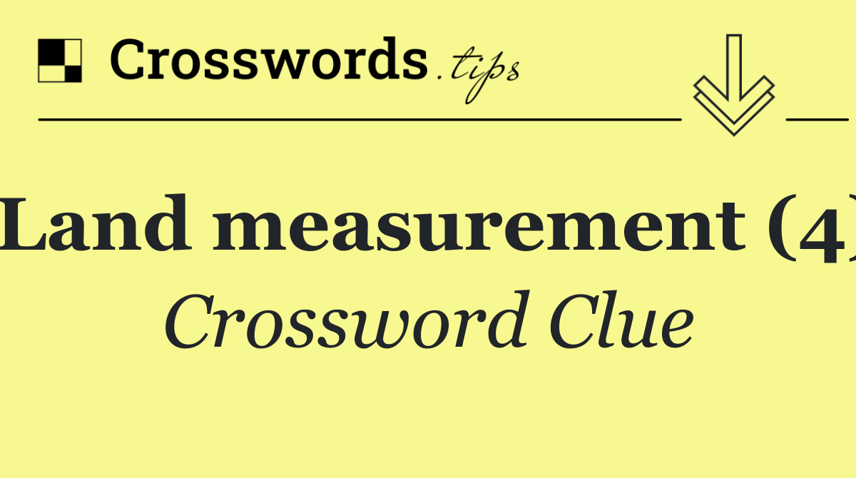 Land measurement (4)