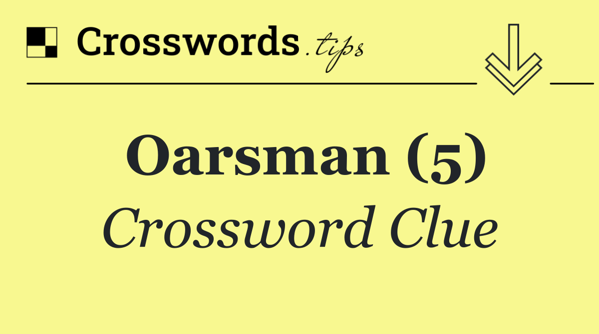 Oarsman (5)