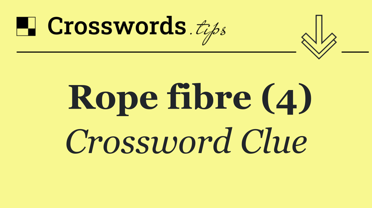 Rope fibre (4)