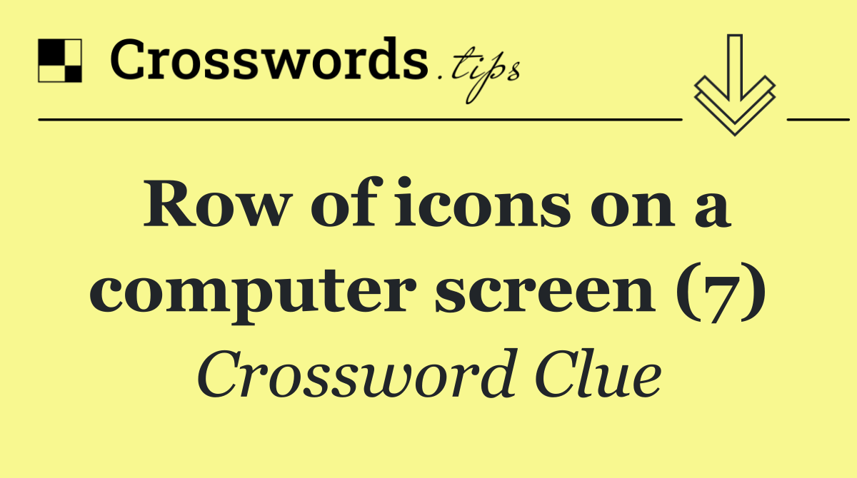 Row of icons on a computer screen (7)