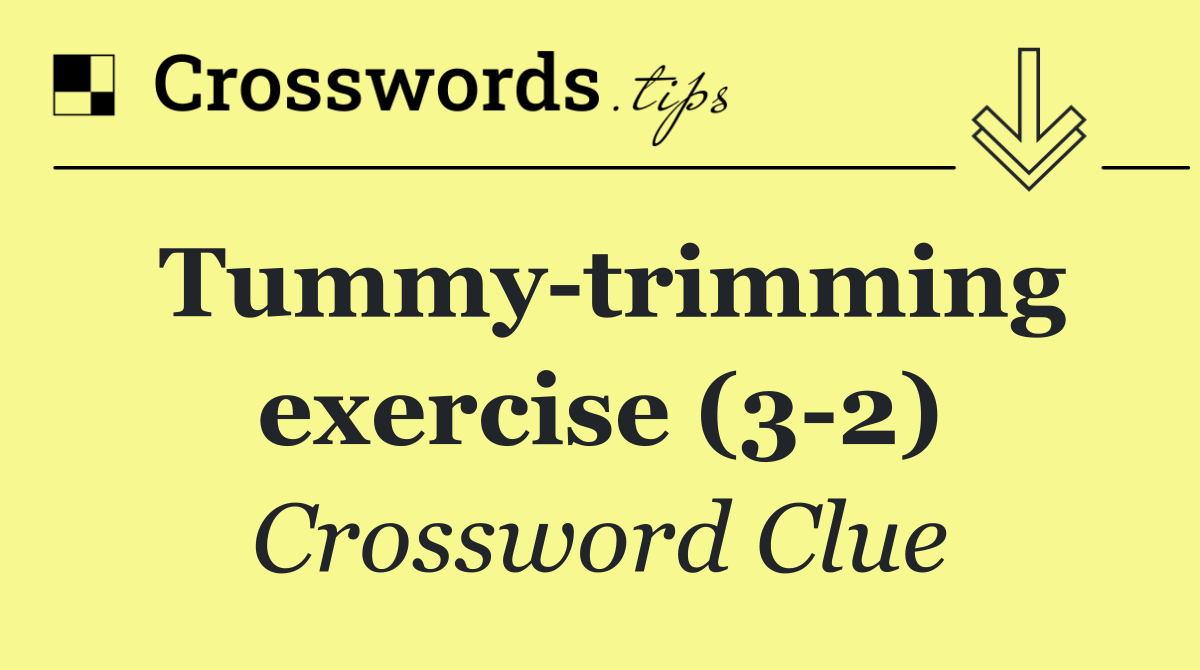 Tummy trimming exercise (3 2)