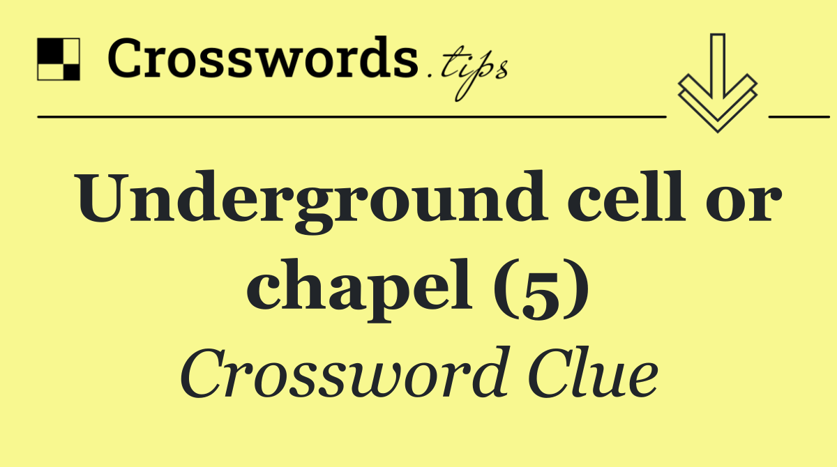 Underground cell or chapel (5)