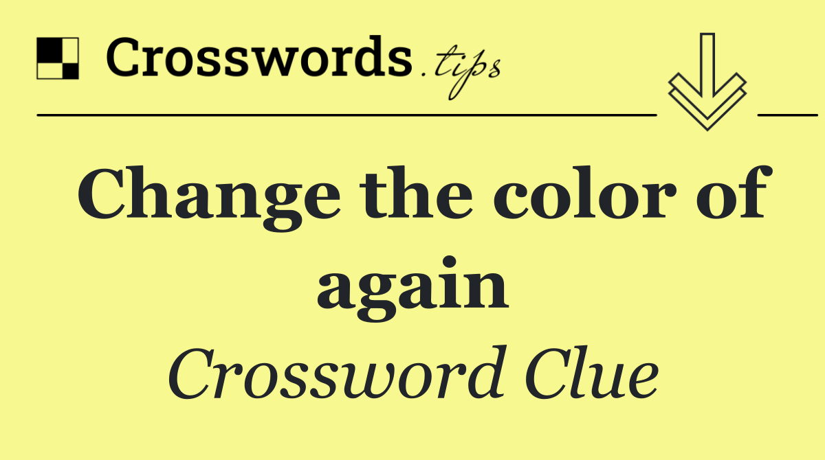Change the color of again