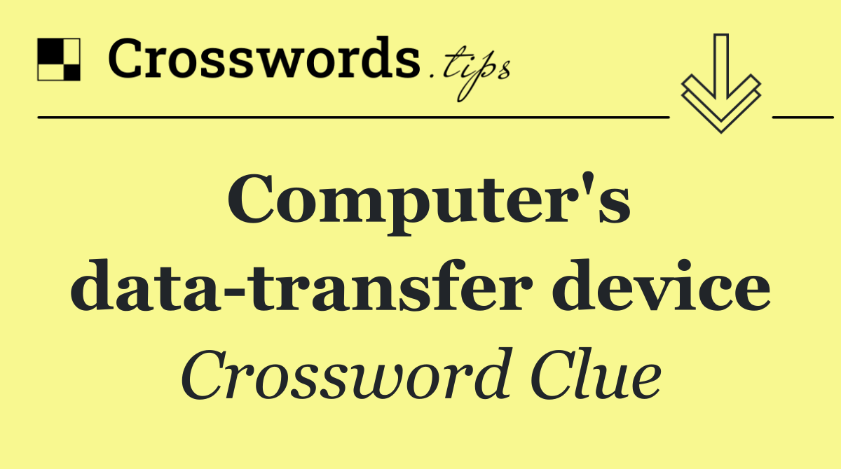 Computer's data transfer device