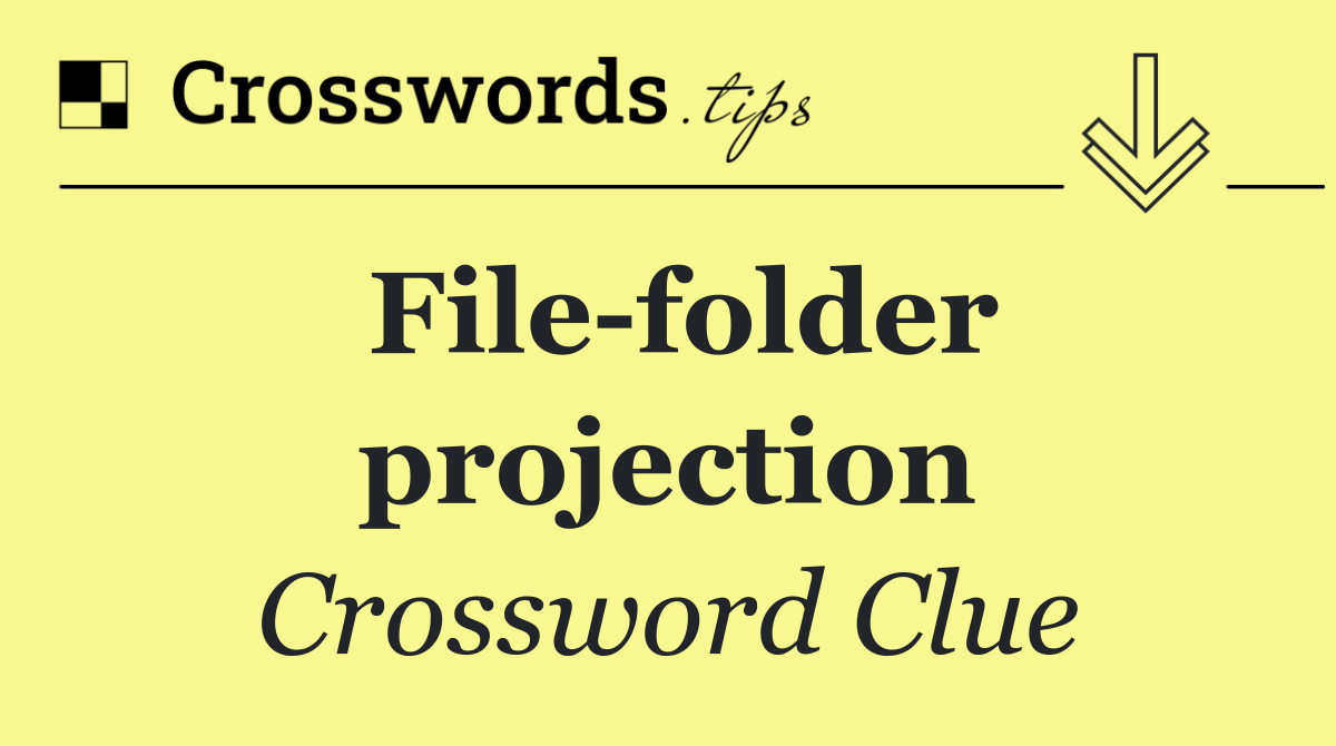 File folder projection