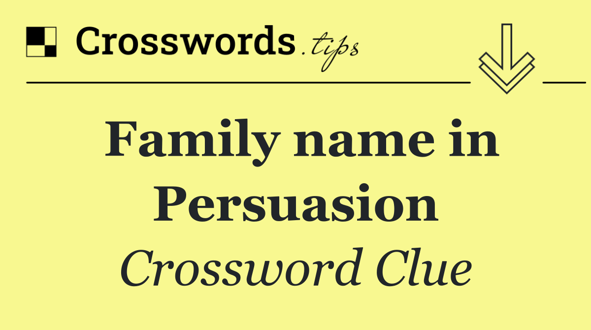 Family name in Persuasion