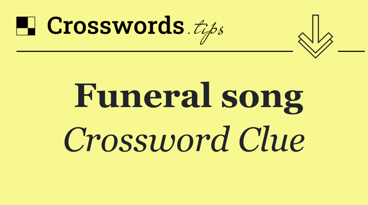 Funeral song