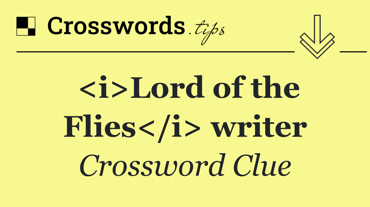 <i>Lord of the Flies</i> writer