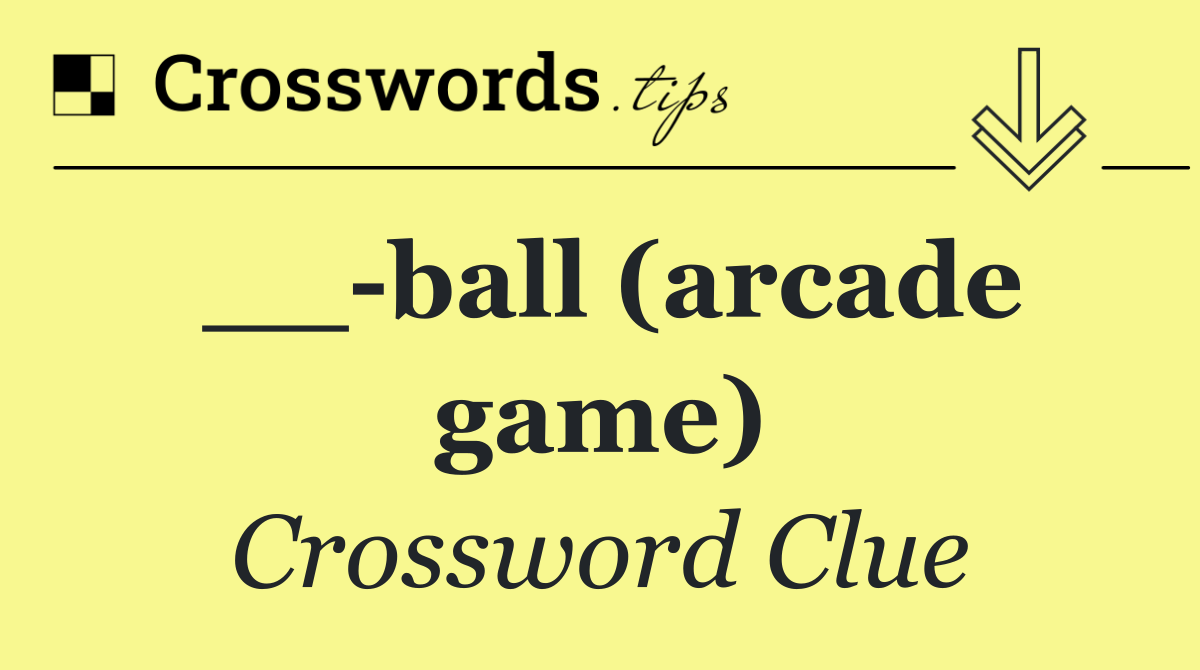 __ ball (arcade game)