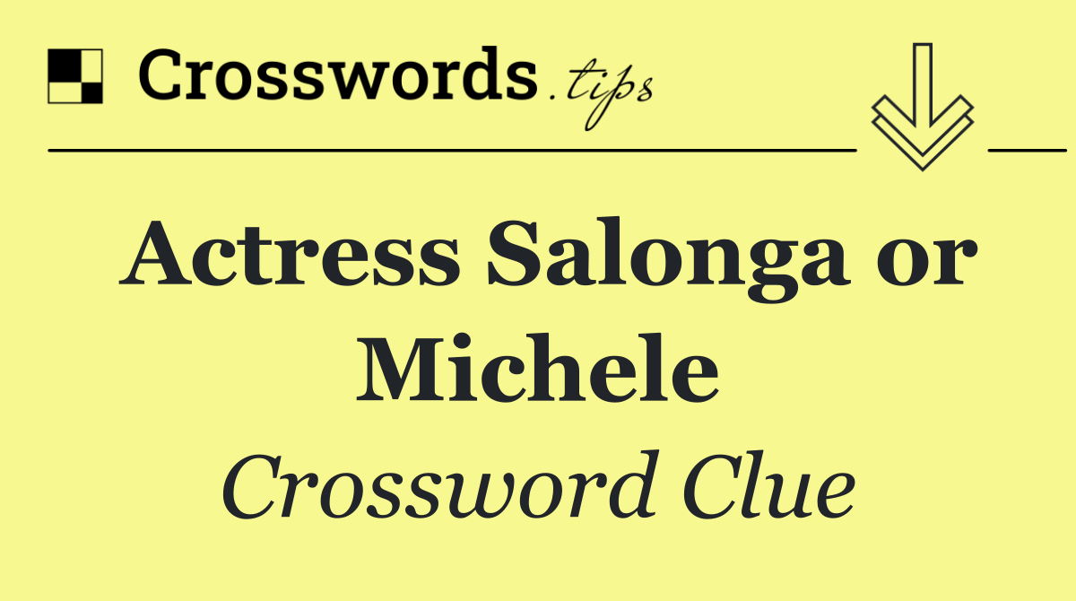 Actress Salonga or Michele