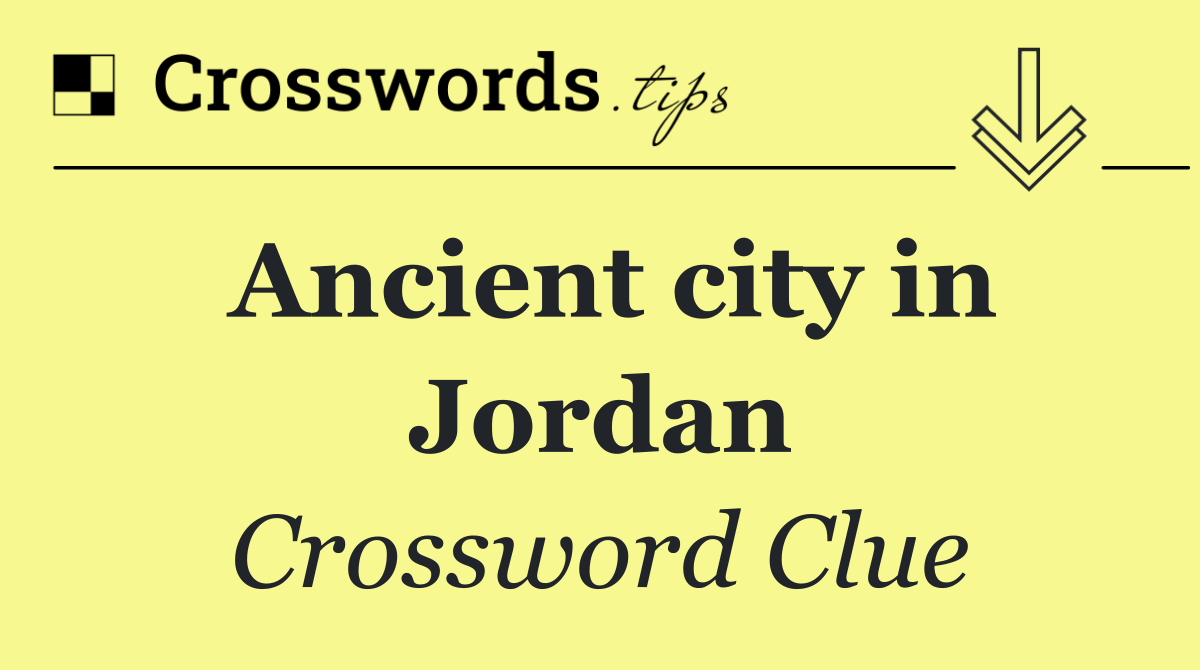 Ancient city in Jordan