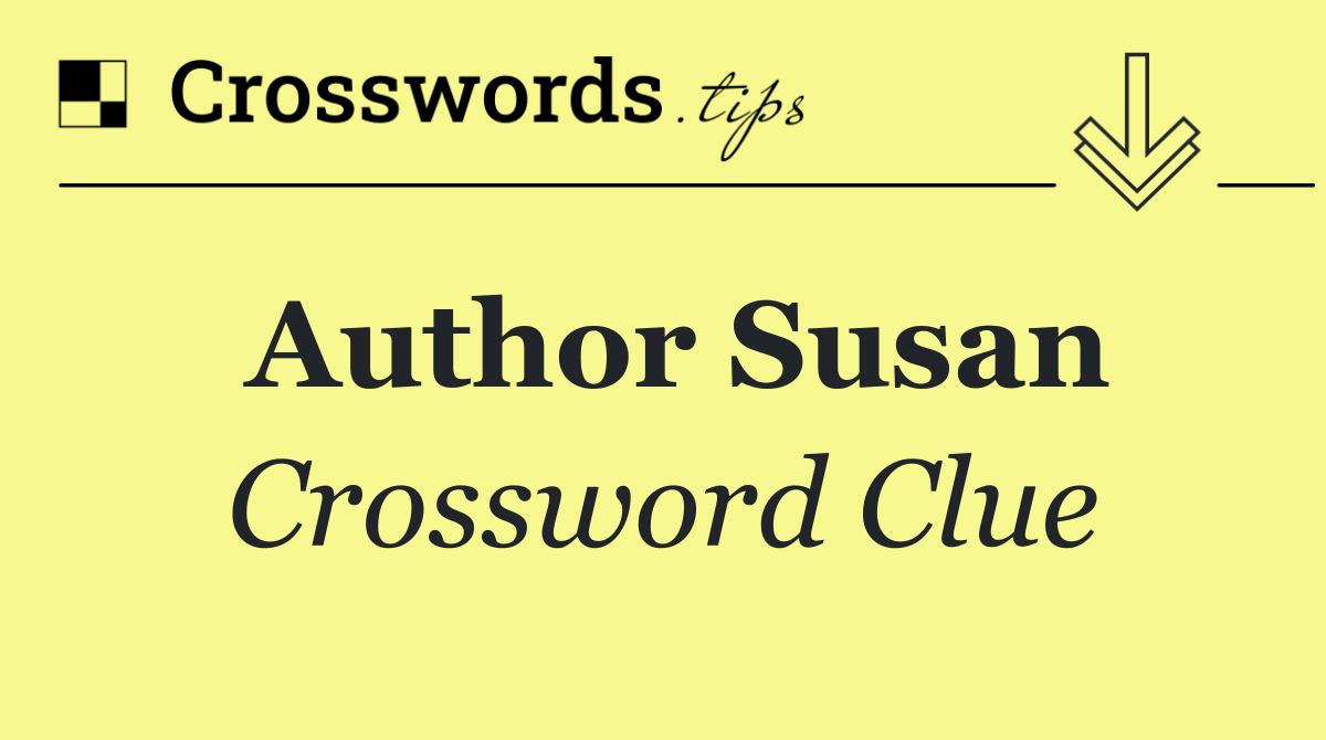 Author Susan