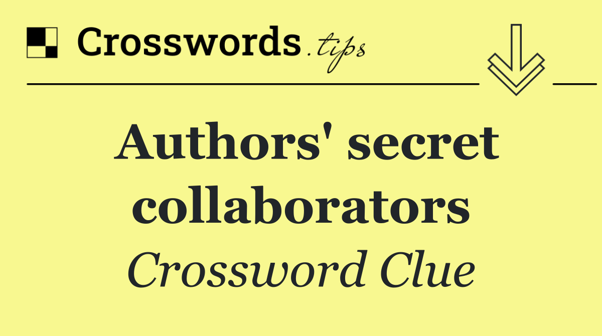 Authors' secret collaborators