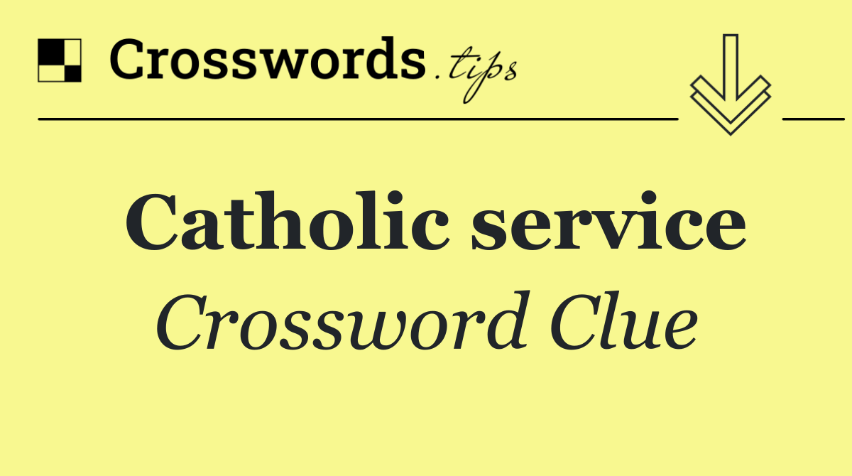 Catholic service