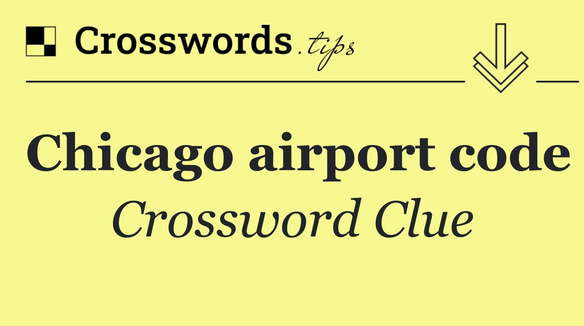 Chicago airport code