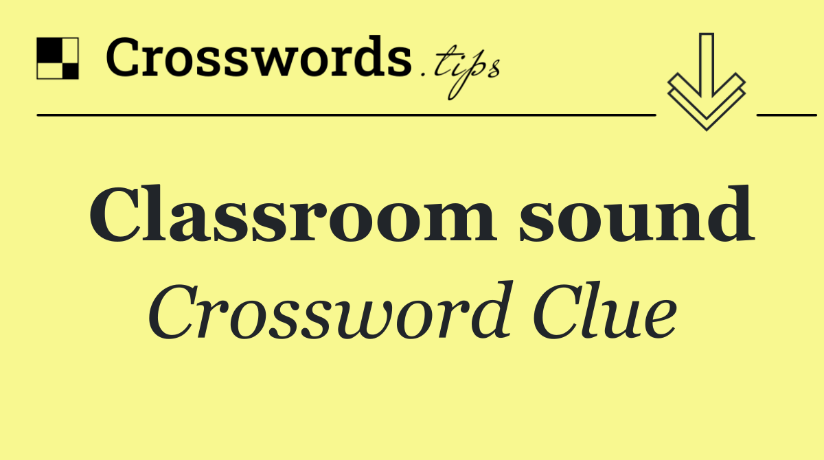 Classroom sound