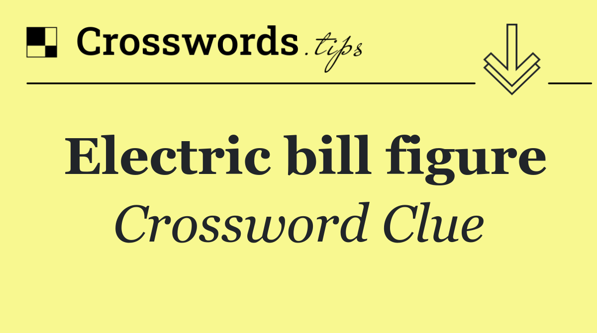 Electric bill figure