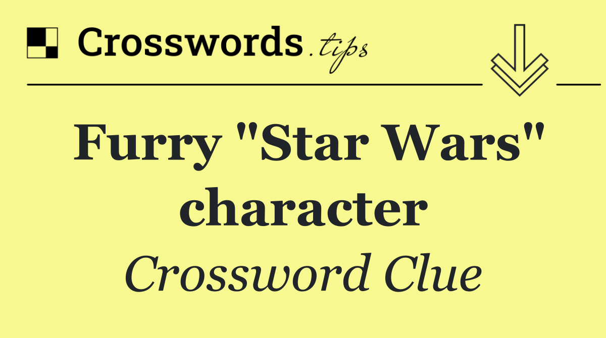 Furry "Star Wars" character