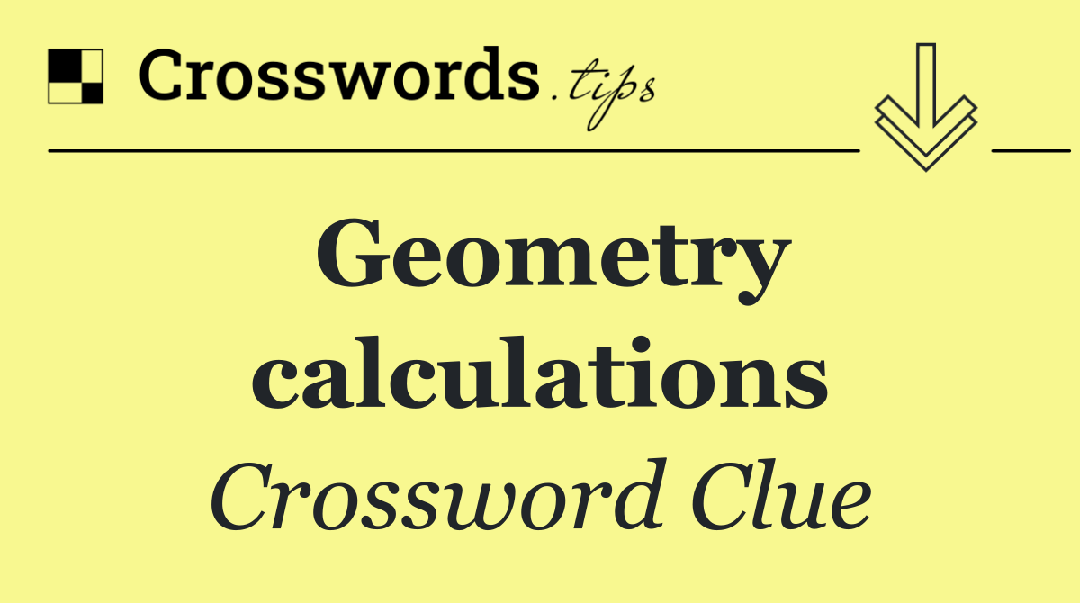 Geometry calculations