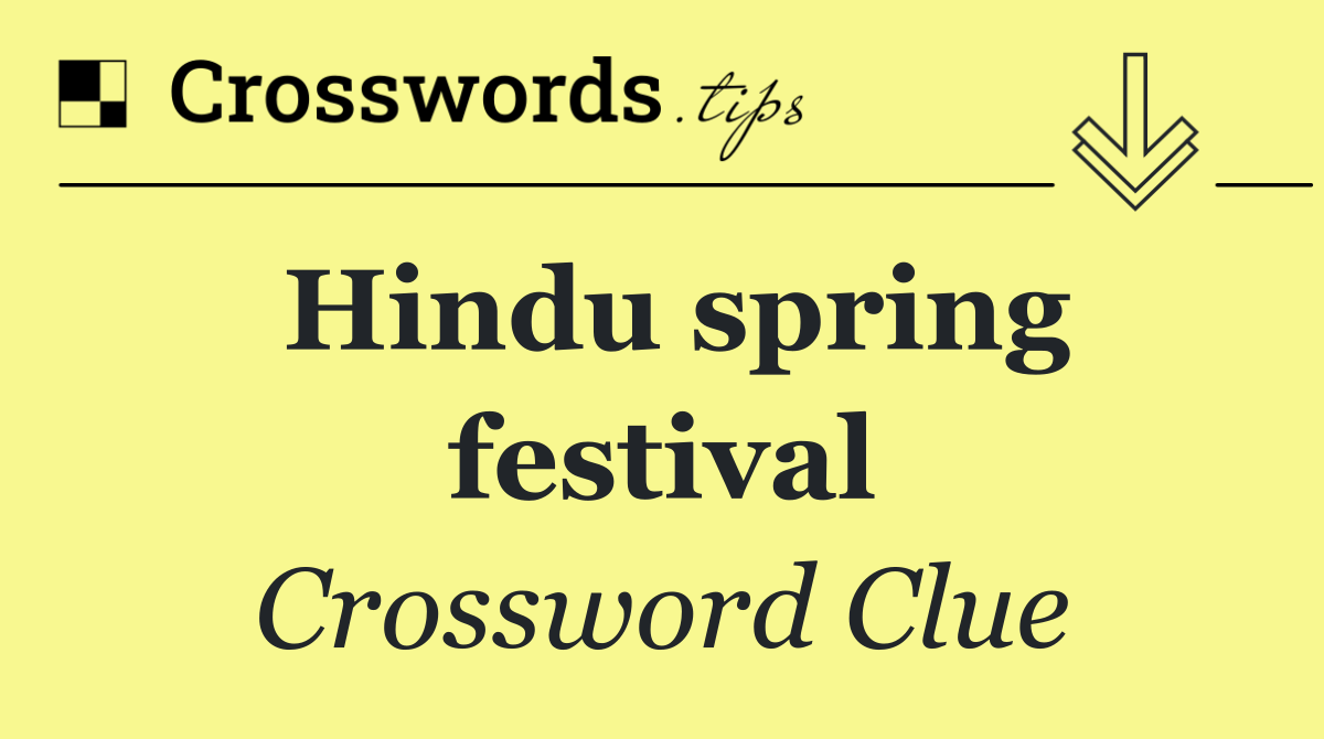 Hindu spring festival