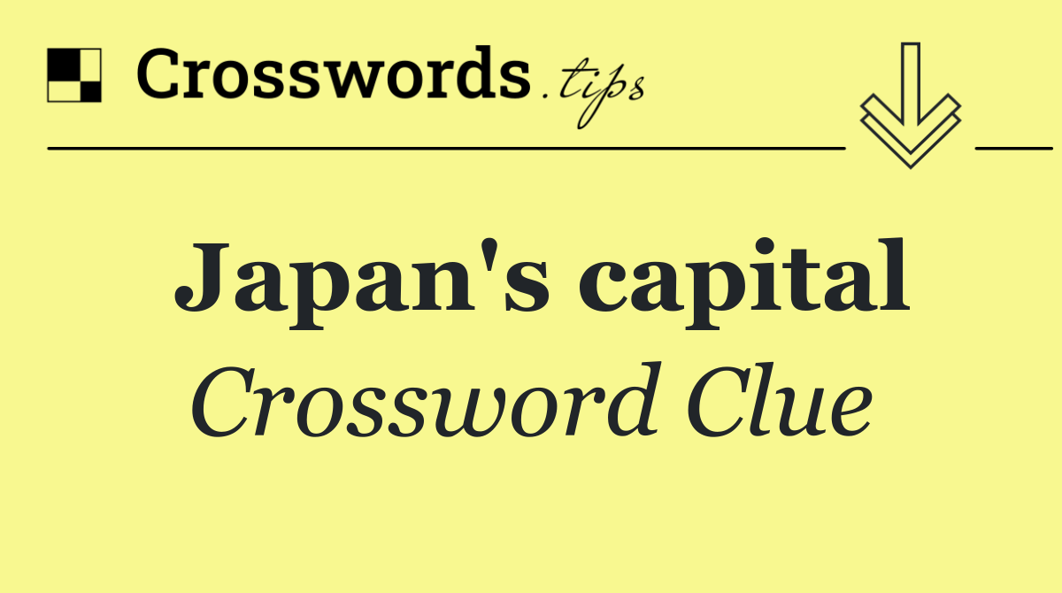 Japan's capital