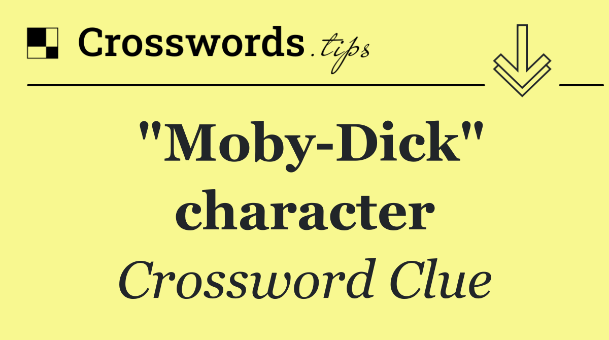 "Moby Dick" character