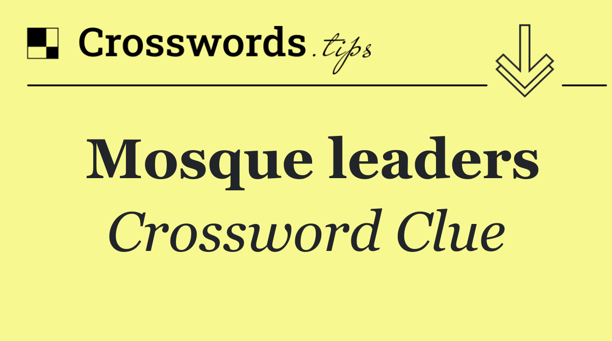 Mosque leaders