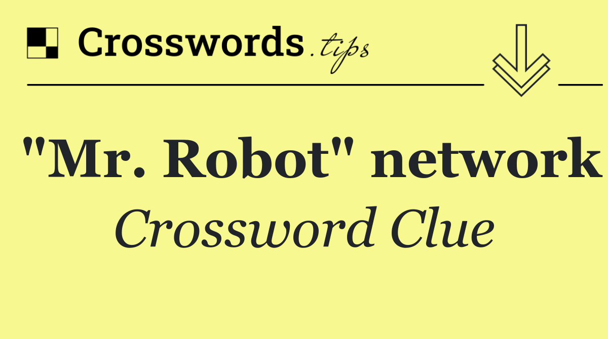 "Mr. Robot" network