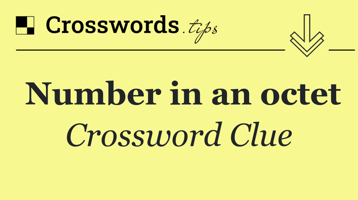 Number in an octet