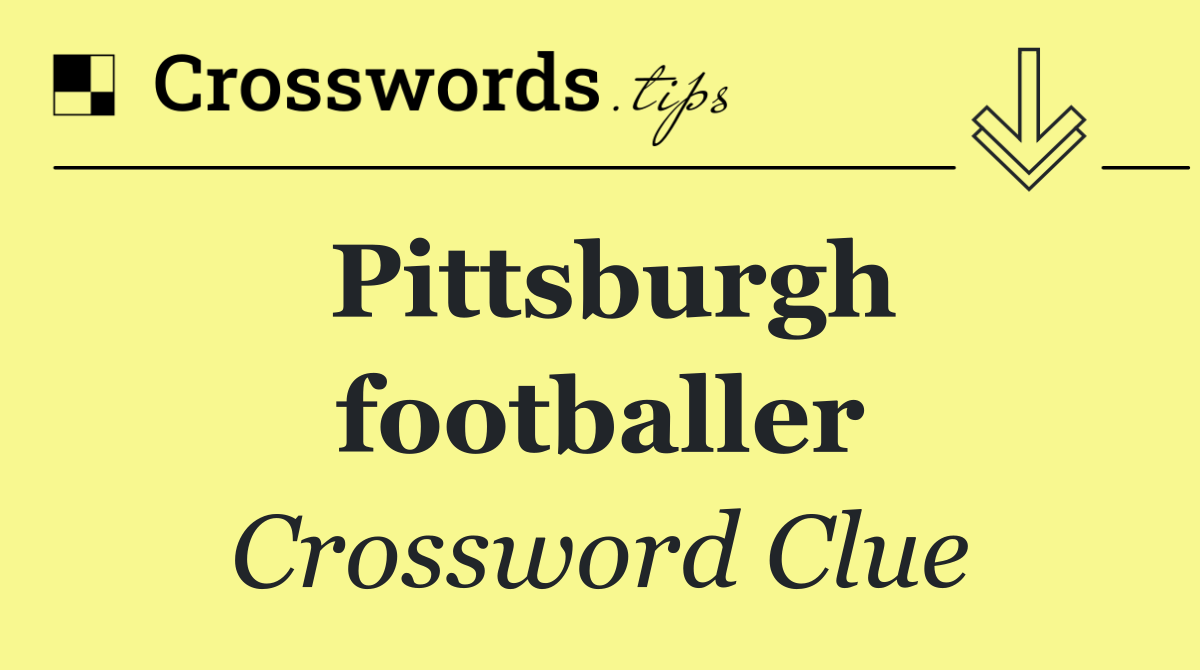 Pittsburgh footballer