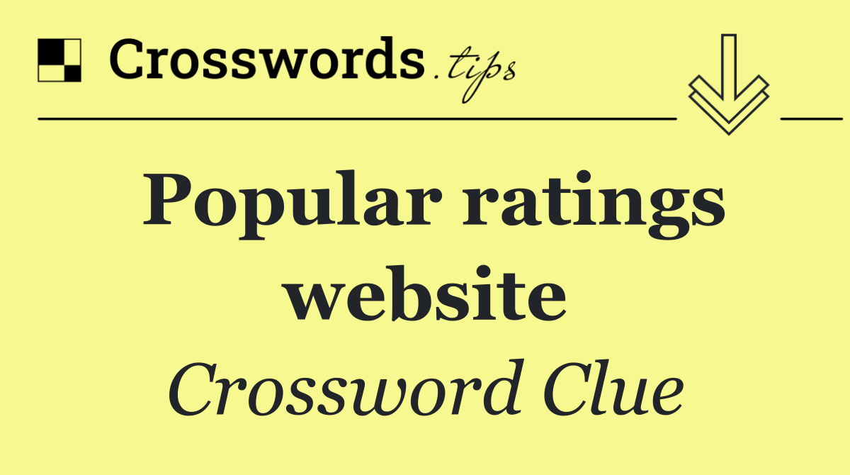 Popular ratings website
