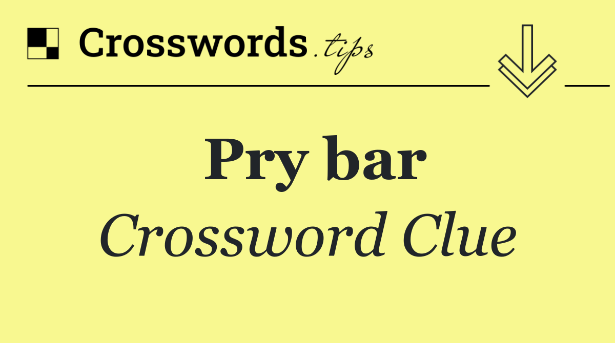 Pry bar