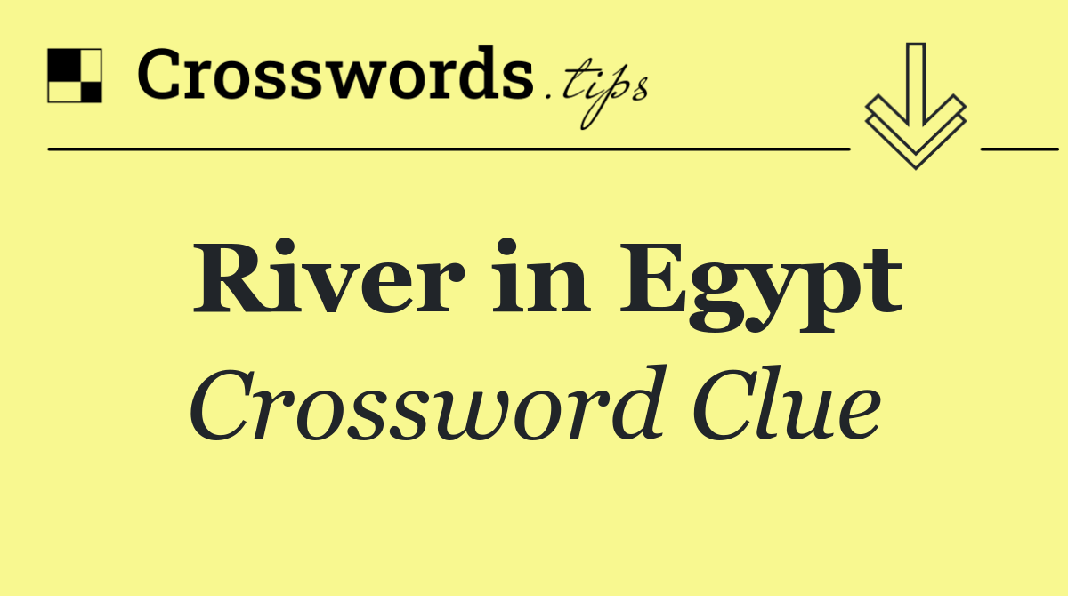 River in Egypt