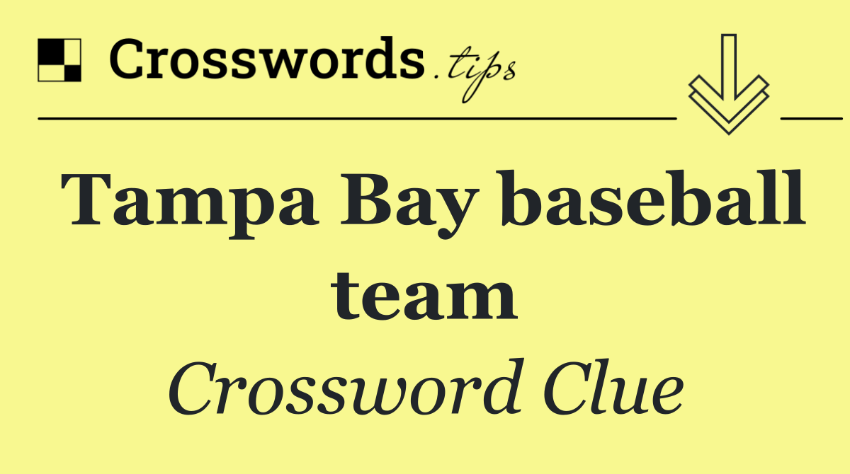 Tampa Bay baseball team