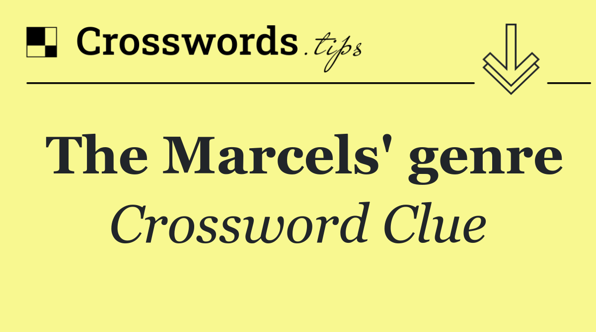 The Marcels' genre