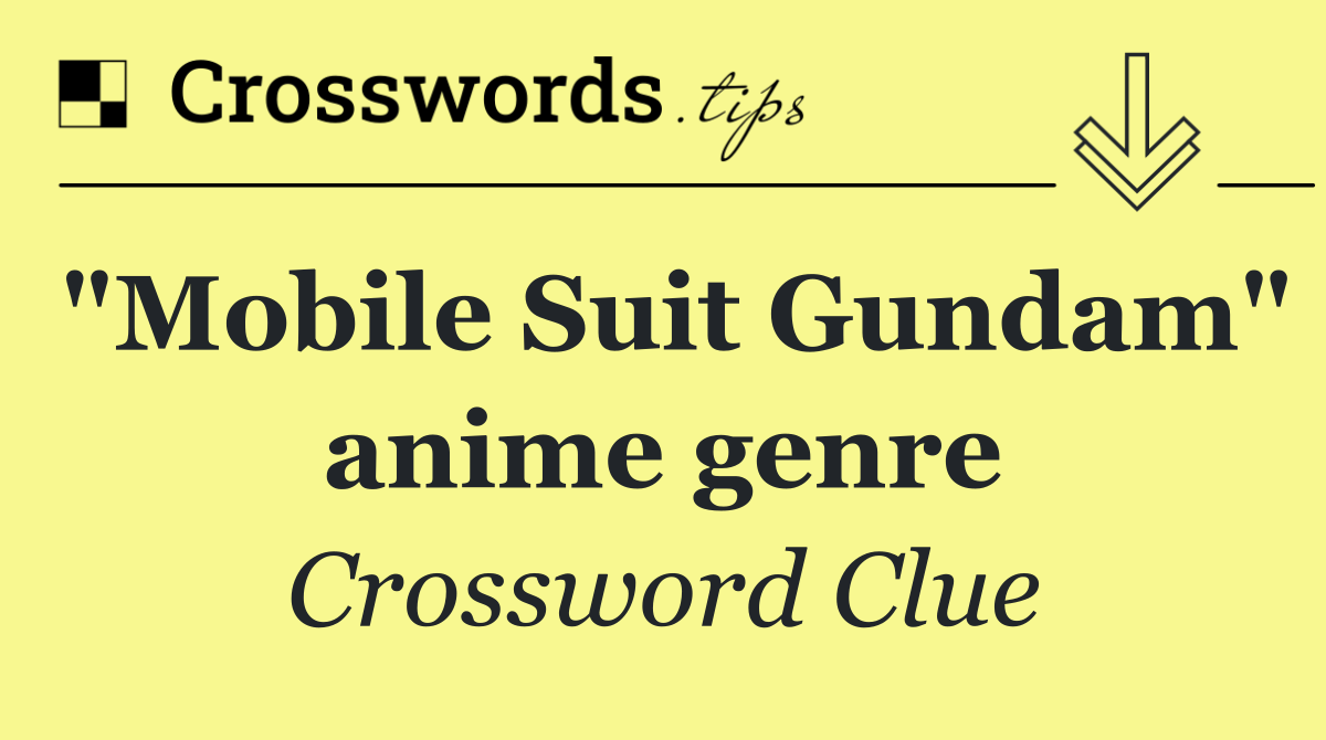 "Mobile Suit Gundam" anime genre