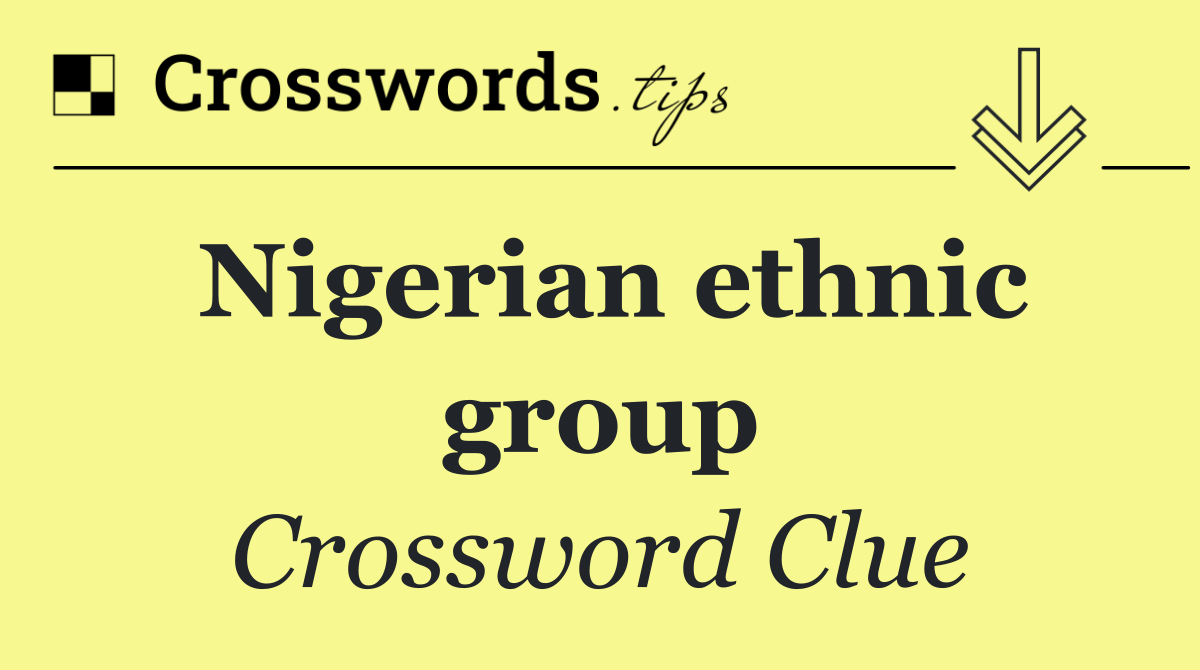 Nigerian ethnic group