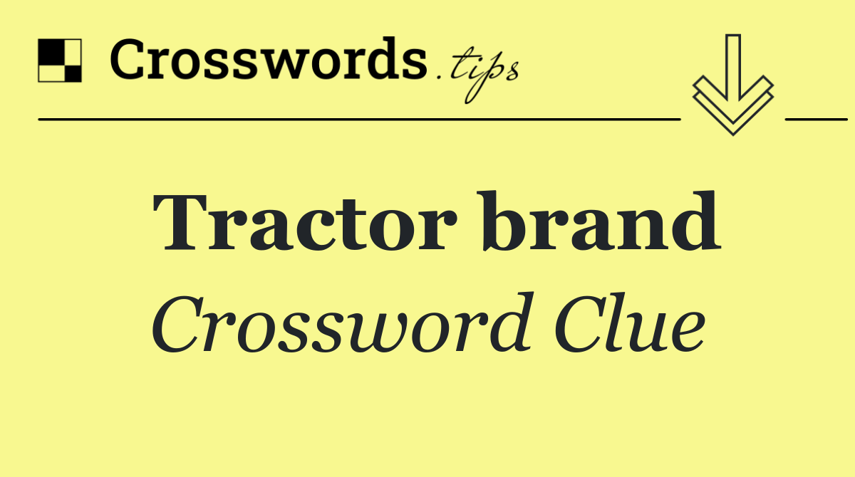 Tractor brand