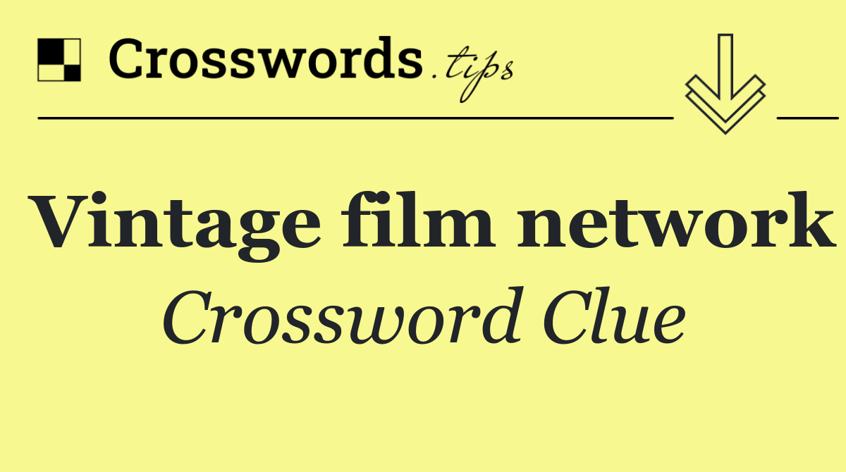 Vintage film network