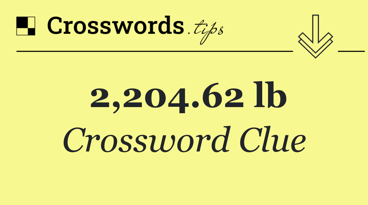 2,204.62 lb