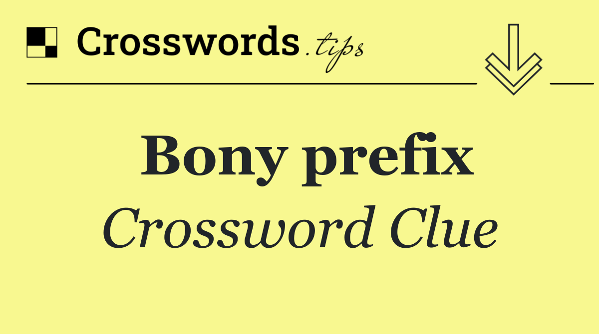 Bony prefix