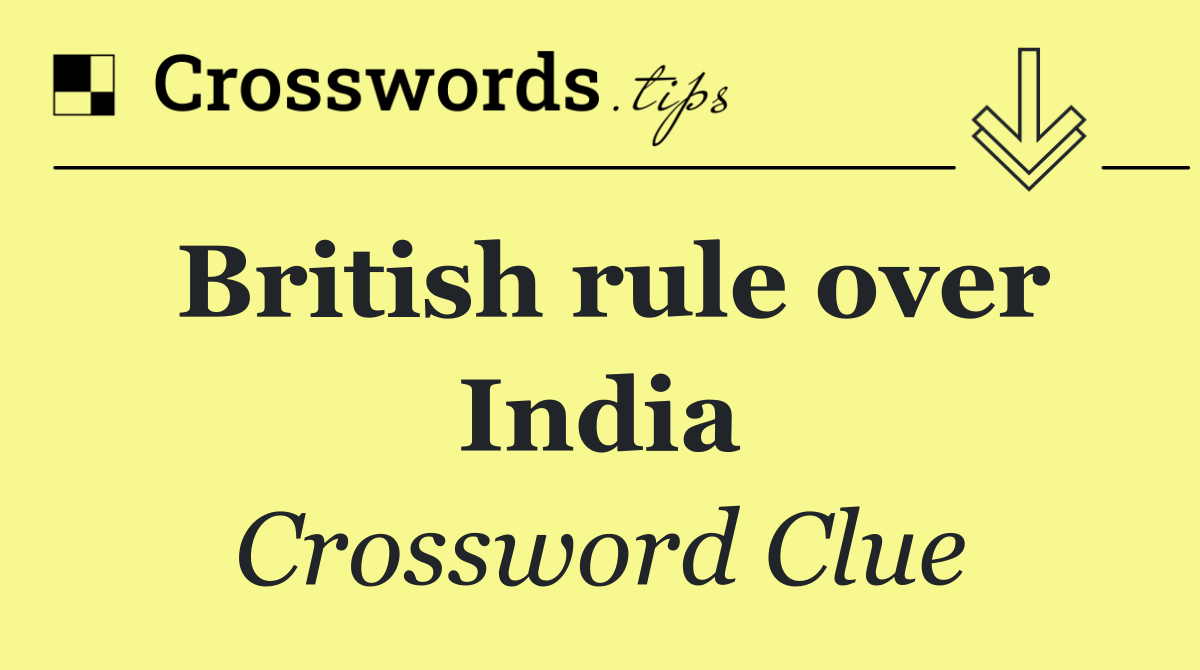 British rule over India