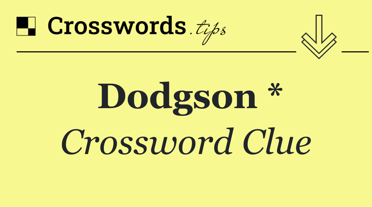 Dodgson *