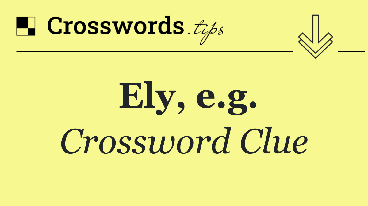 Ely, e.g. (3)