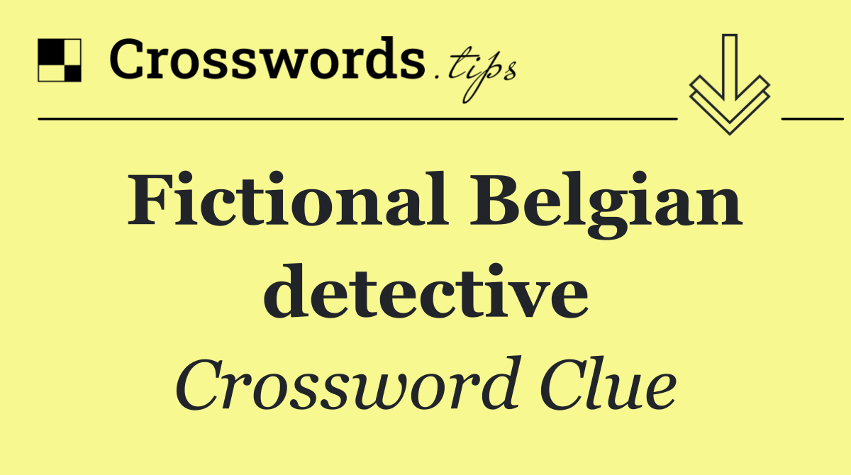 Fictional Belgian detective