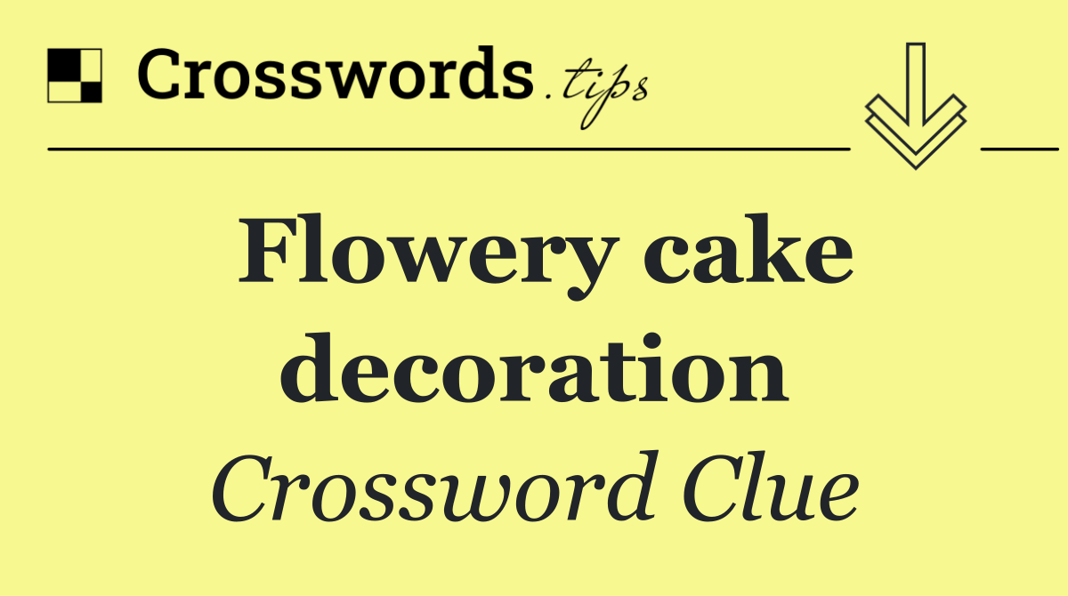 Flowery cake decoration