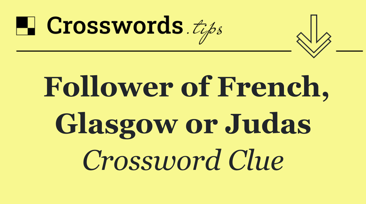 Follower of French, Glasgow or Judas