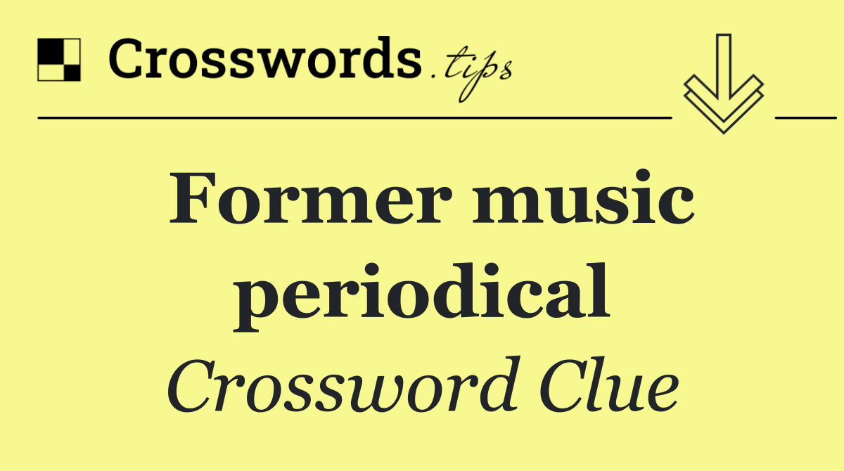 Former music periodical